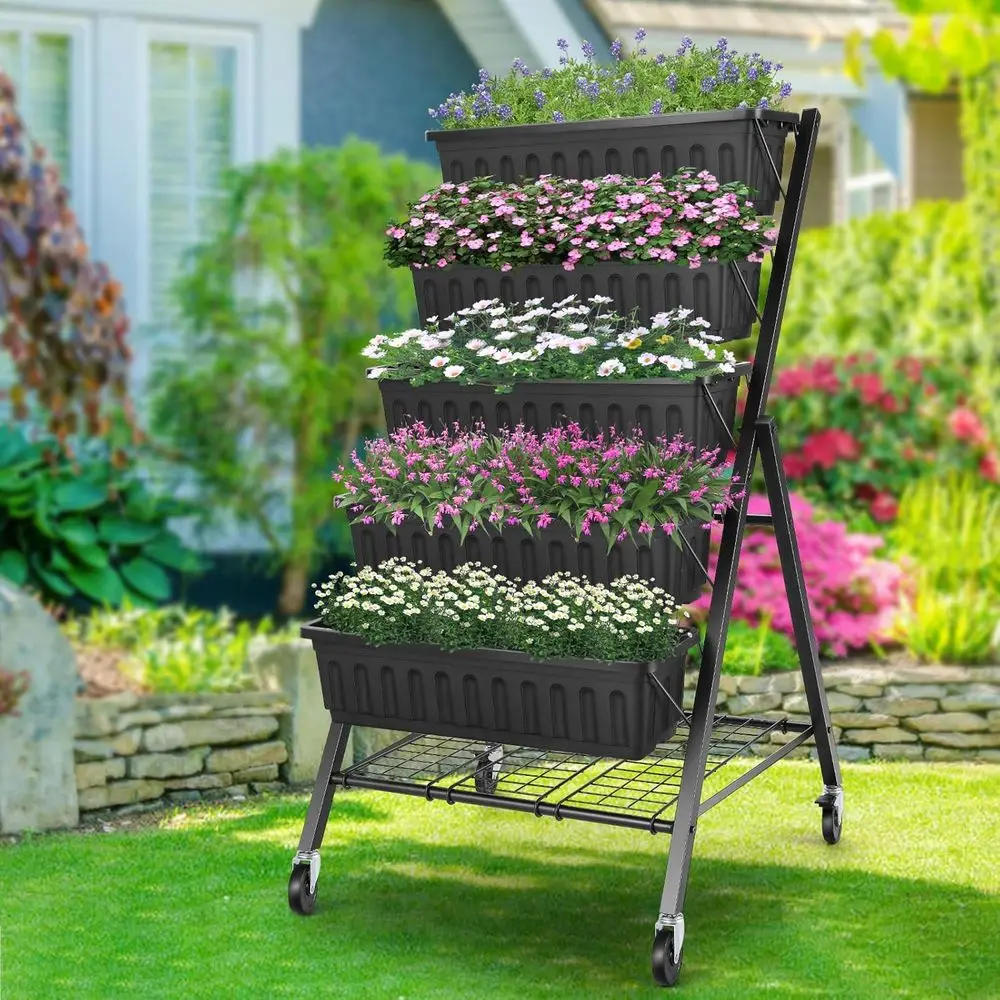 Raised Garden Bed - 5-ярусная металлическая грядка для овощей с