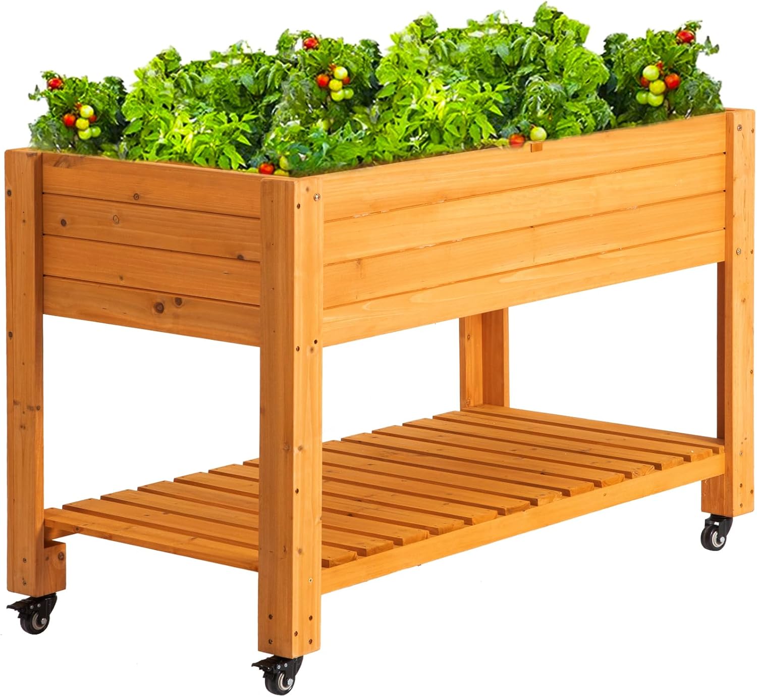 Raised Garden Bed - Мобильная деревянная приподнятая грядка из натурального