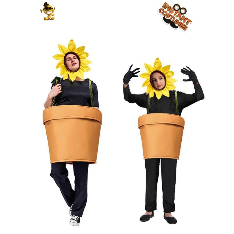 Plant Pot - Костюм-горшок для взрослых на Хэллоуин: Костюм-подсолнух