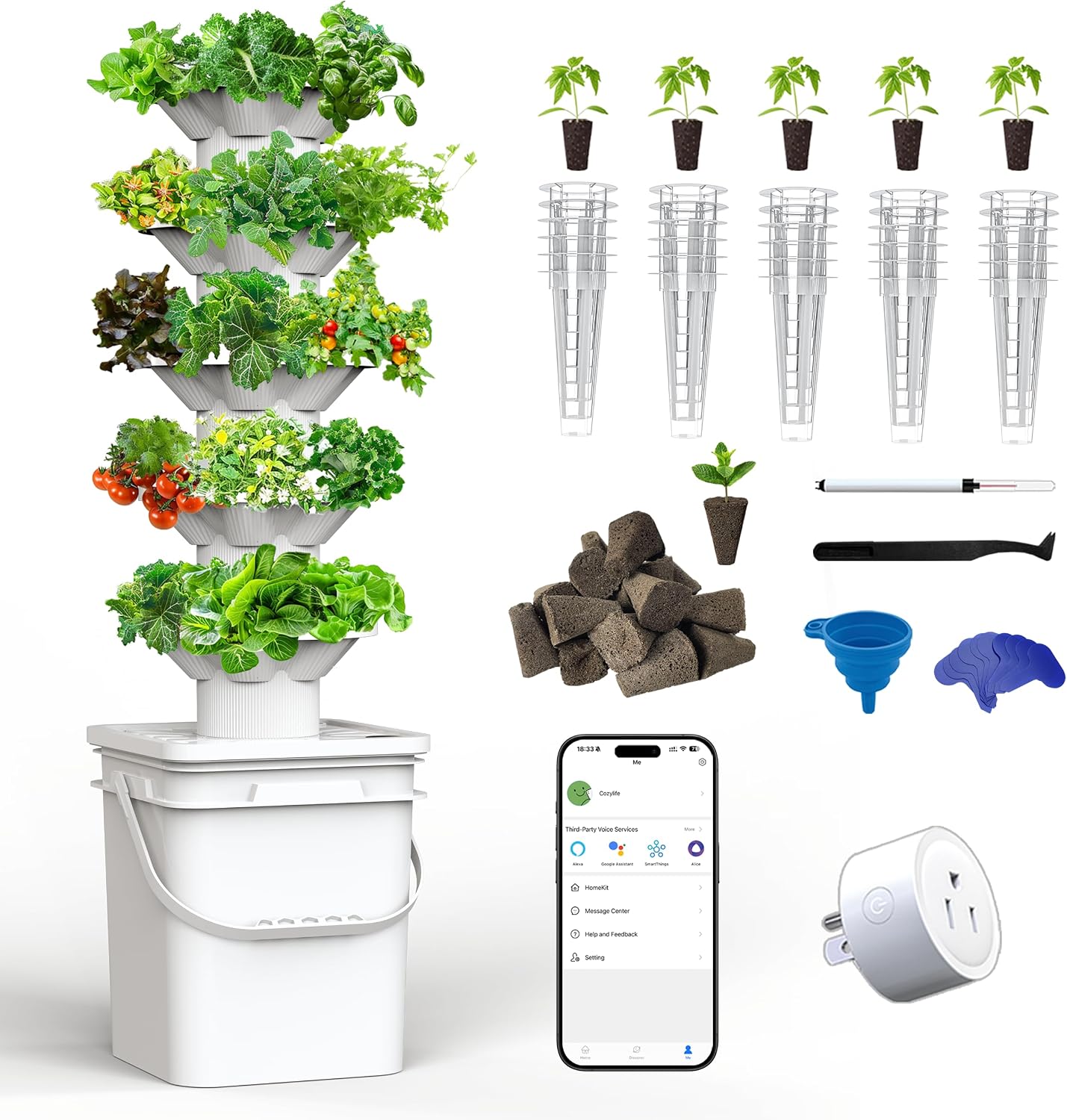 Hydroponic Kit - Набор для гидропонного выращивания растений, 5-ярусная