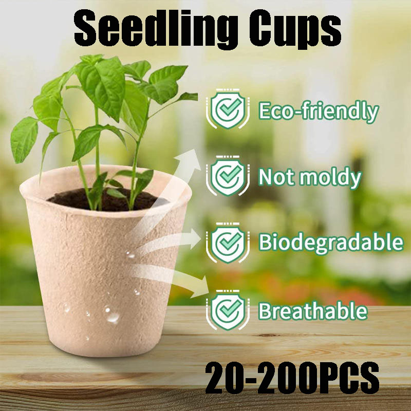 Seed Starter Tray - Круглые торфяные горшки для рассады 8