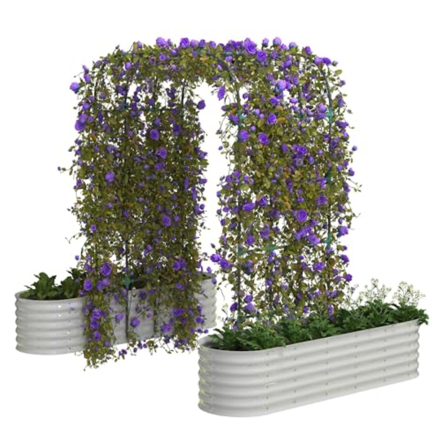 Vertical Planter - Высокая оцинкованная грядка-клумба 96 дюймов с