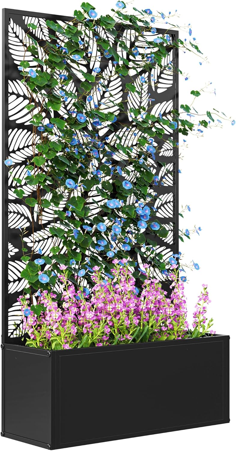 Raised Garden Bed - Металлическая приподнятая грядка с решеткой для