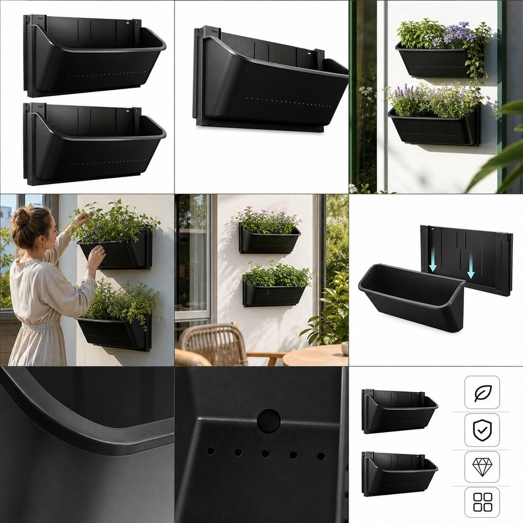 Vertical Planter - 2 шт. настенных кашпо для вертикального