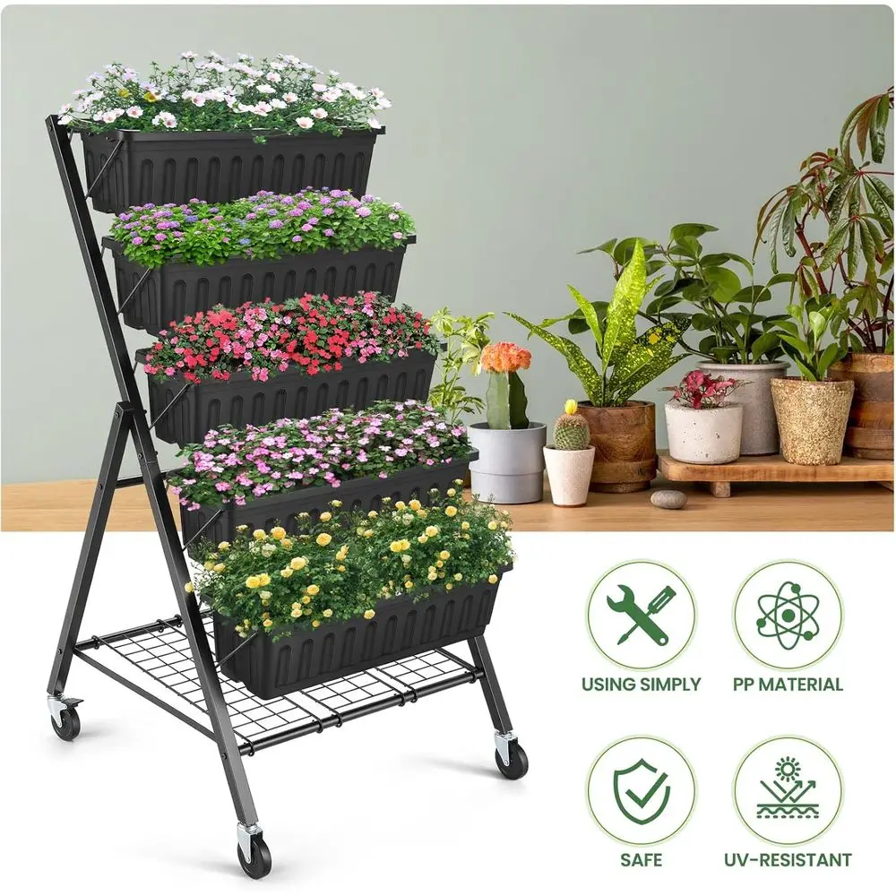 5-ярусная металлическая грядка – обзор и цена Raised Garden Bed