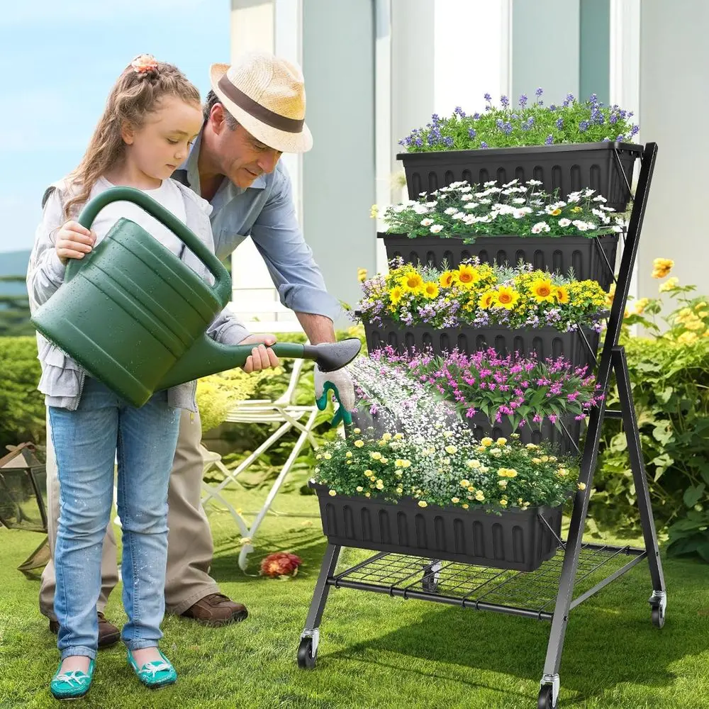 5-ярусная металлическая грядка – обзор и цена Raised Garden Bed