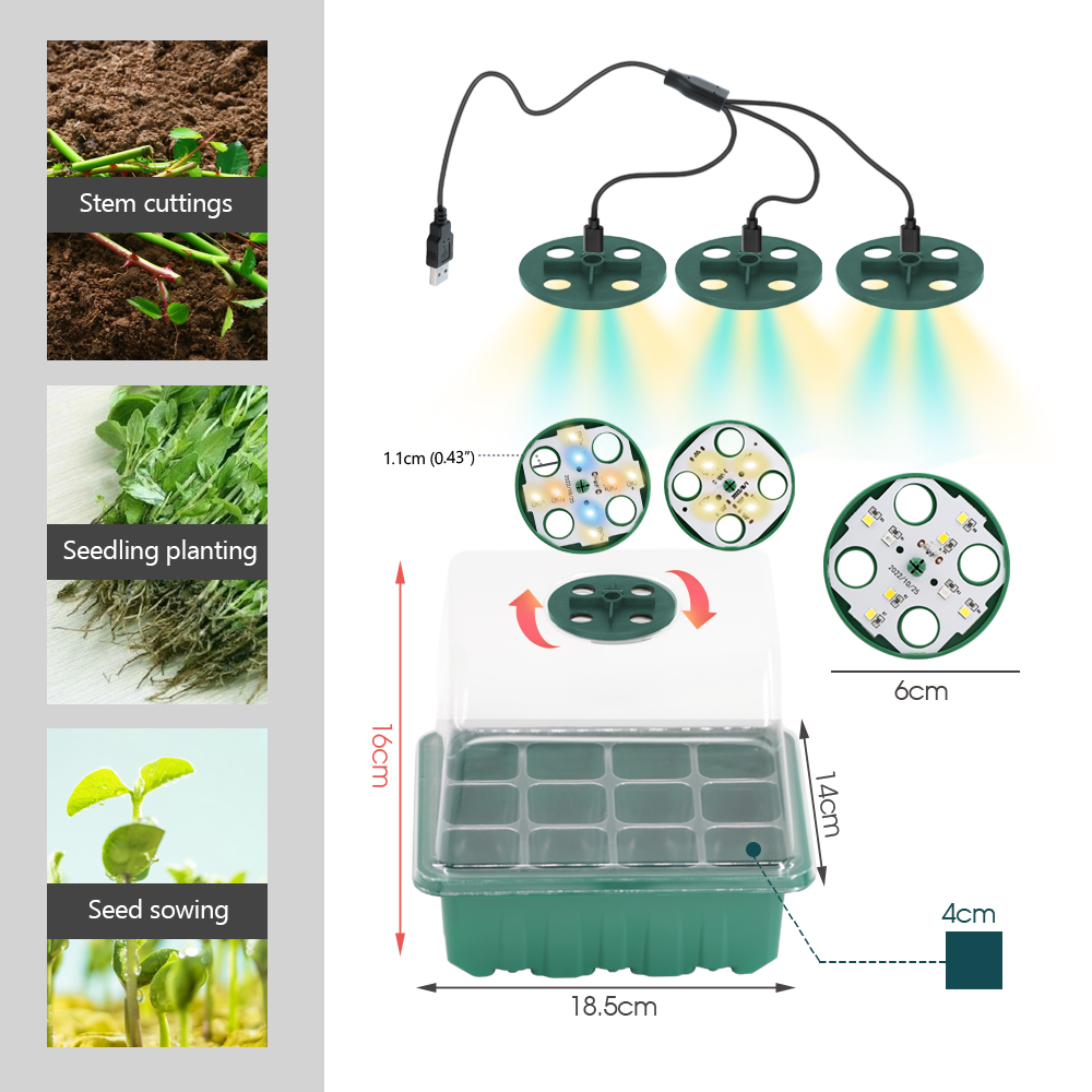 Светодиодные детские горшки с  – обзор и цена Grow Light Led